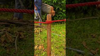 Best Binding Knot  Lock Rope On Post Fast  shorts experiment handmade learning usa