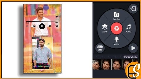 How to create Allu Arjun Watts app status || in telugu,kinmaster
