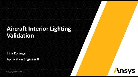 Aircraft Interior Lighting Validation with Ansys