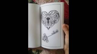 Just Add Ink adult (tattoo) coloring book flip through