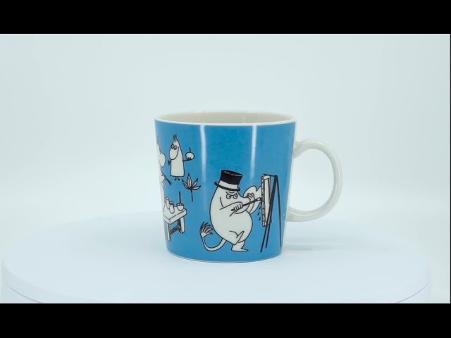 Muumimuki Muki Sininen / Moomin Mug Mug Blue (1990-1996) - YouTube