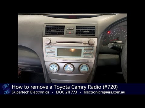 2010 Toyota Camry Radio (# 720)를 제거하는 방법