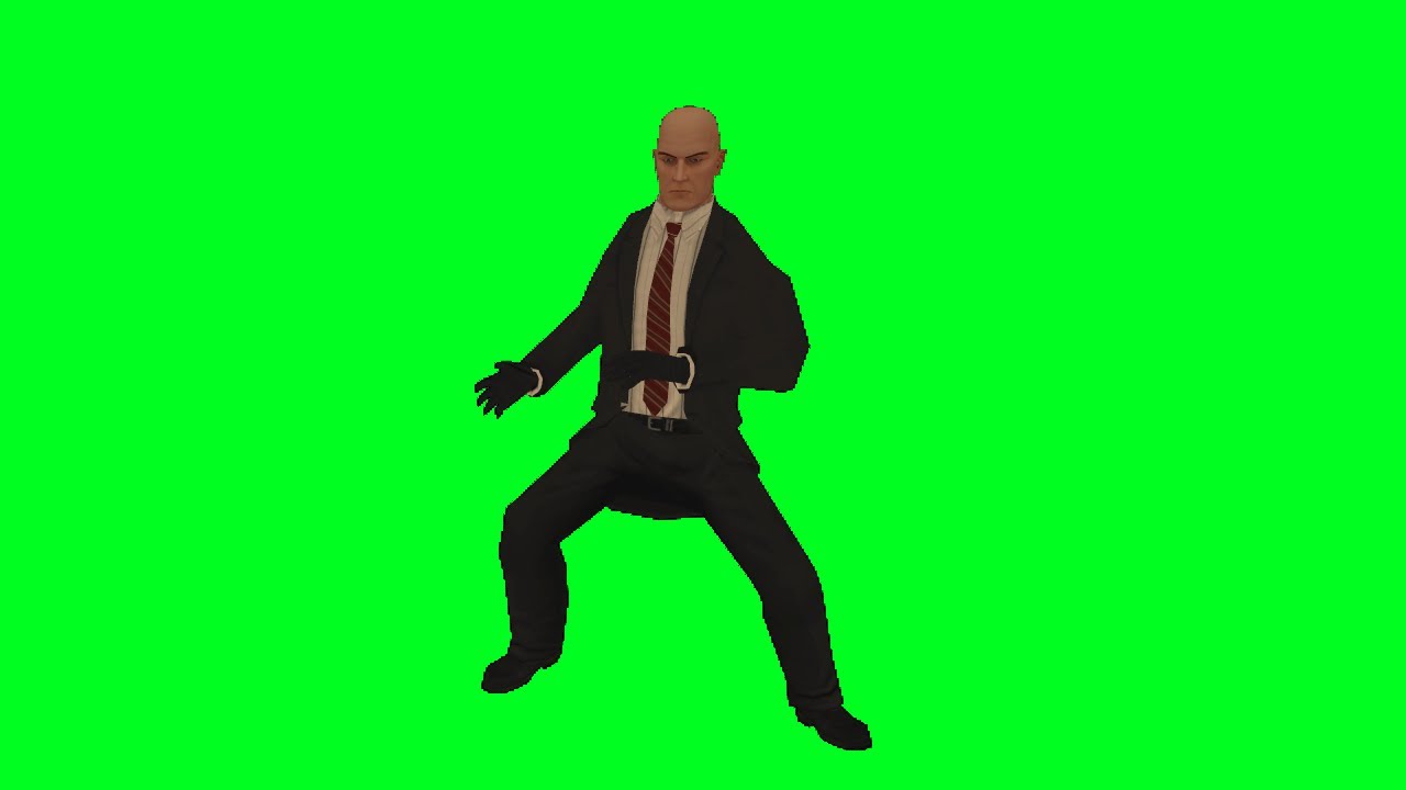 Hitman dancing green screen