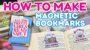 How to Make Magnetic Bookmarks | Step-by-Step Cricut Tutorial 📚