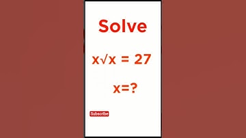 Nice algebra solution | Math with Bipro | #maths #math #shorts #shortvideo #youtubeshorts #ytshorts