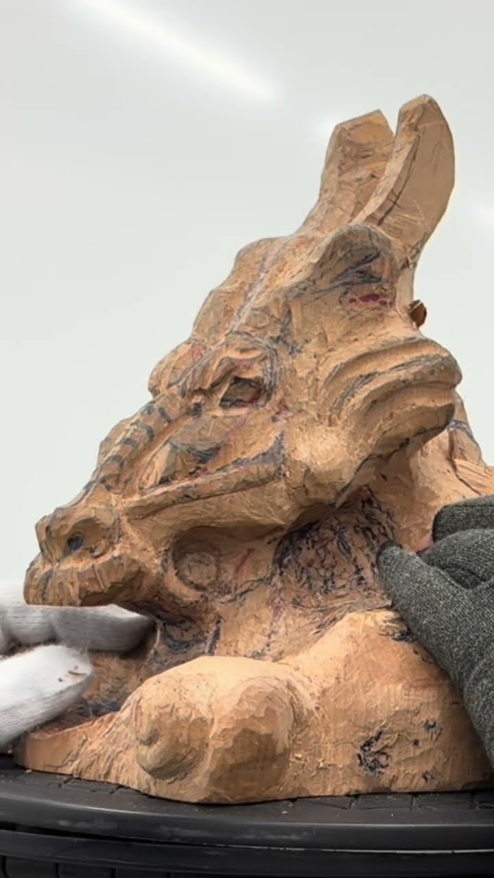 Challenging Buddhist Statue Carving 6107 