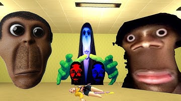 Rosalía Bizcochito, Obunga And Hi My Name Is Aughh - Nextbot Chase in Garry’s Mod (Horror)