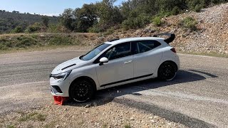 Rallye Antibes 2023 Test Tom Pieri Clio Rally 3 4 roues motrices