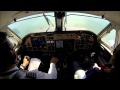 King Air B100 landing at JFK airport - cockpit view!