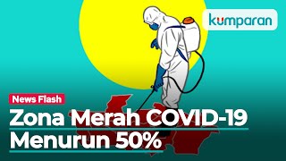Alami Penurunan, Zona Merah COVID-19 Kini Hanya Tersisa 5 Daerah