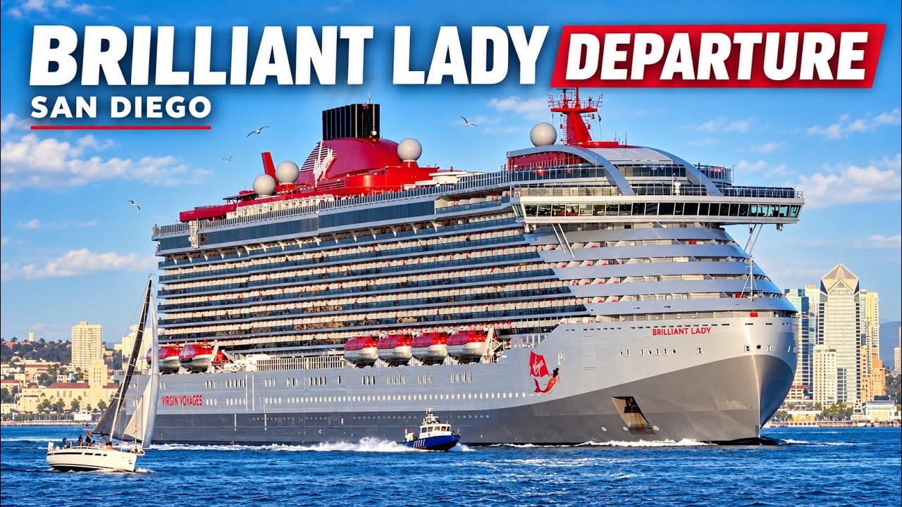 San Diego Cruise Ship Departure | Brilliant Lady