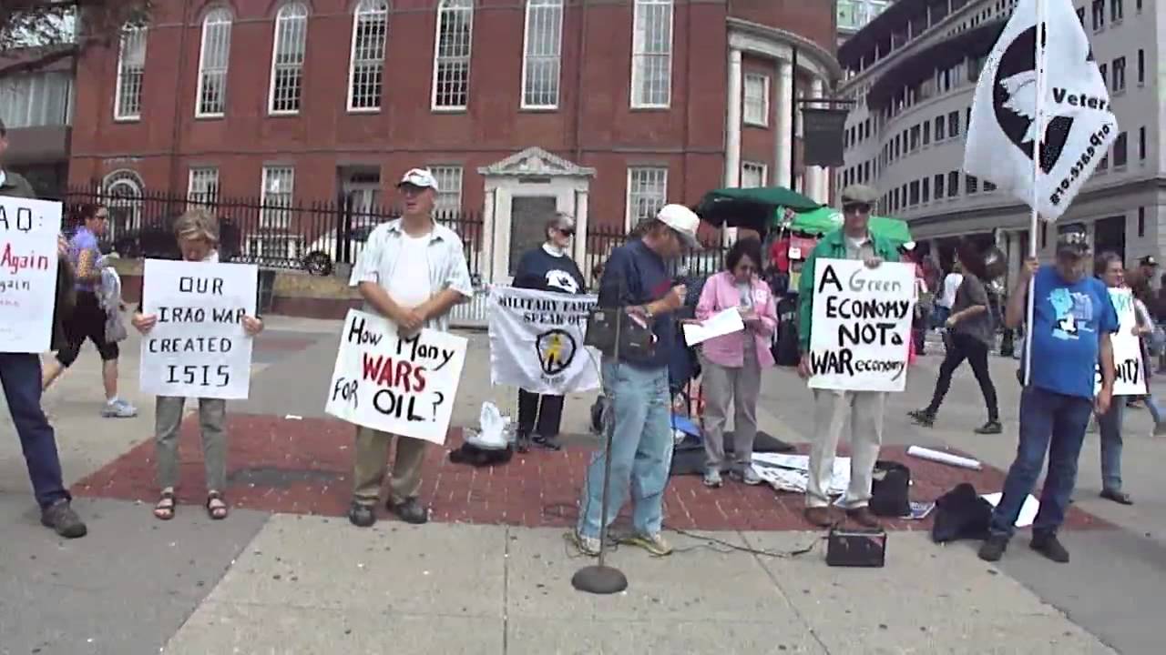 Boston protests new US war on Iraq and Syria- Sept.13, 2014