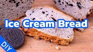 Ice Cream Bread made of Oreo and Vanilla Ice Cream - Recipe / DIY Tutorial