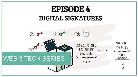 Web 3 Tech Series - Digital Signatures