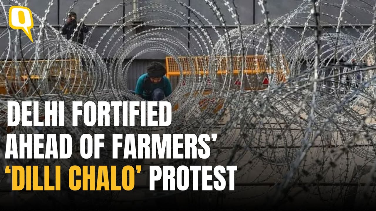 'Spikes, Barricades, Army of Cops': Delhi Fortified Ahead of Farmers' Protest | The Quint