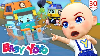 Kids Rescue Team | Cartoons for Kids | Construction Vehicles | Nursery rhymes | Baby yoyo