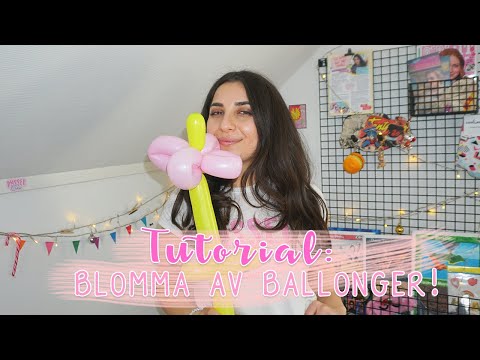 TUTORIAL: BALLONGFIGURER OCH BALLONGDJUR: Så här gör du en ballong blomma | med Bee Company 🌸🎈|