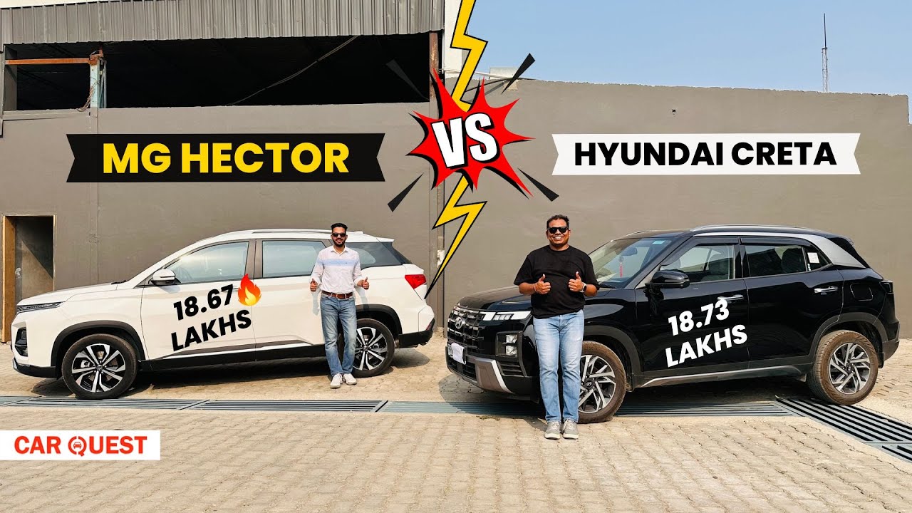 MG Hector Select Pro vs Hyundai Creta SX(O) | Best Feature and Detailed Value Comparison | Car Quest