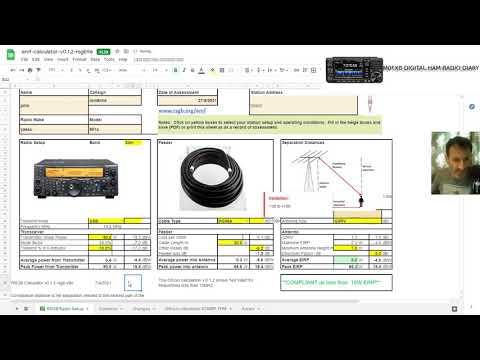 HAM RADIO EMF COMPLIANCE -CALCULATOR