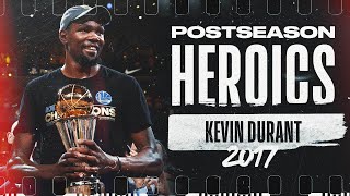 Kevin Durant's BEST Moments From His 2017 Postseason Run! | #PostseasonHeroics