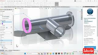 SolidWorks Tutorial: Learn Tee Fitting Design