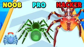 NOOB vs PRO vs HACKER in Spidermech Run