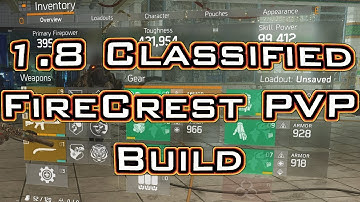 1.8 Classified FireCrest PVP Build - Crit/DPS