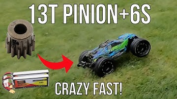 13t Pinion for the Rustler 4x4! - Crazy Speeds On and Off Road!