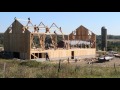 Amish Barn Raising near Groton City, NY