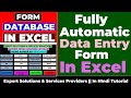Easily Make Fully Advance Data Entry Form in Excel with Database | Excel VBA User Form in Excel |