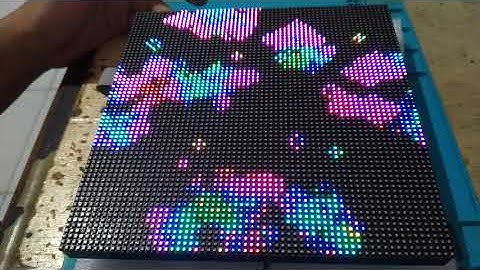P2.5 64x64 RGB LED MATRIX test library Pxmatrix.