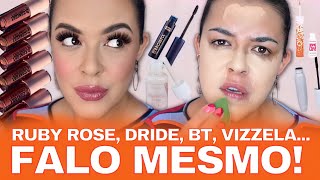 Testing new makeup + surprise novelty | Ruby Rose, Dride, Bruna Tavares, Vizzela.