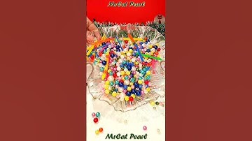 Satisfying Reverse Colorful Pearl Beads Relaxing ASMR 🌳🌟💞🩷 #reverse #asmr #satisfying