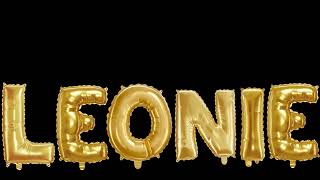 Leonie  - animation: Personal Name animation, black screen effect, balloon letters