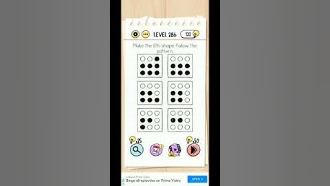 Level 286 Make the 6th shape follow the pattern #braintest #pattern