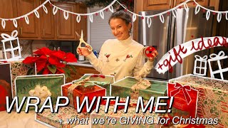 WRAP PRESENTS WITH ME + what we're *GIVING* for Christmas this year! (Christmas gift ideas!)