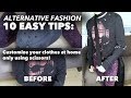 10 TIPS IN 5 MINUTES + TUTORIAL! DIY ALTERNATIVE CLOTHING