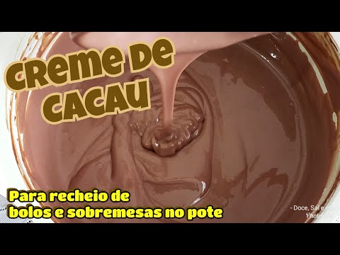 Vídeo: Creme De Chocolate De Cacau