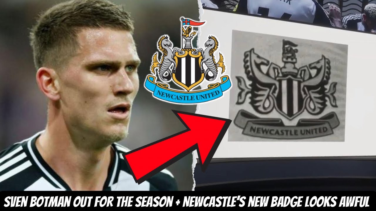 Sven Botman INJURED AGAIN + Newcastle United NEW BADGE DESIGN REVEALED ...