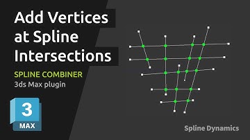 3ds Max Tutorial: Instantly Add Vertices at Spline Intersections with Spline Combiner Plugin
