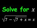 A nice radical equation