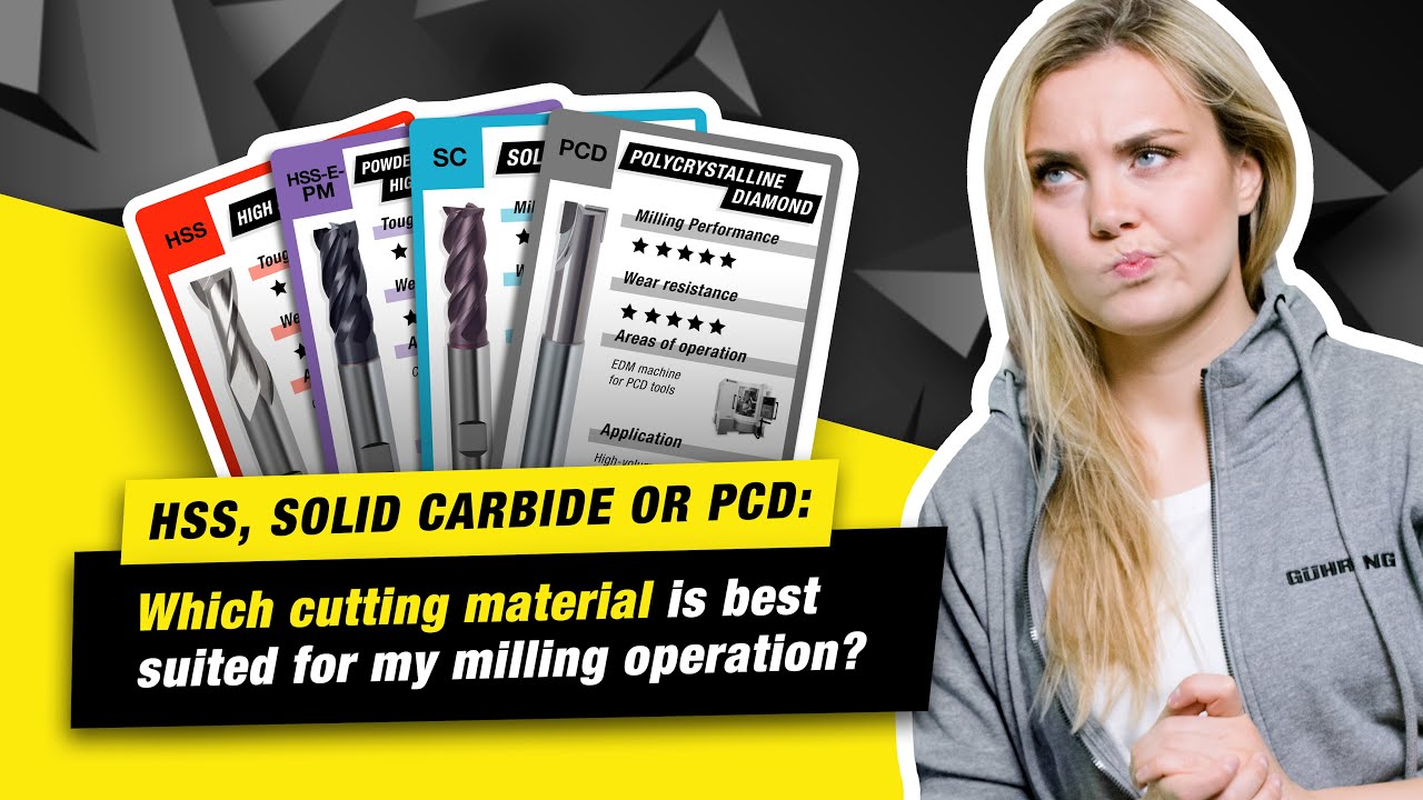 HSS, solid carbide or PCD Which cutting material is best suited for my