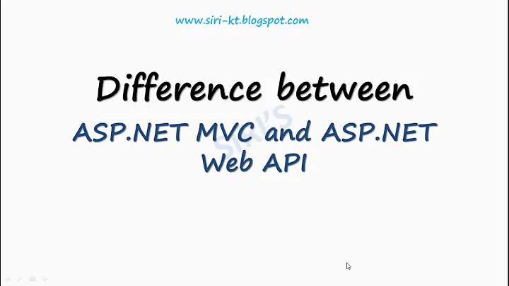 differences between #asp.net #mvc and #asp.net web #api