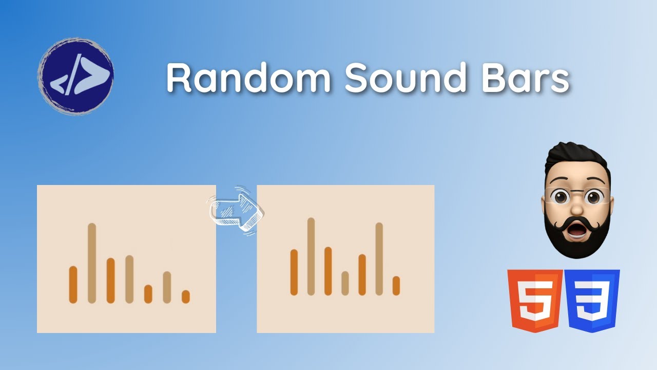 Random Sound Bars | Customized Dev | Random Sound Bars using HTML & CSS ...