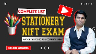 Stationary list for nift nid entrance examination - Last Minute Tips For NIFT Exam screenshot 3