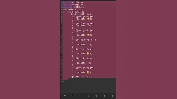 WAP to print M in emoji pattern in c programming language || #shorts