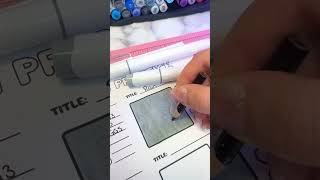 Tutorial: how I color rain dripping down the window ☔️🌧️#coloringtutorial