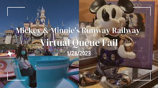 Mickey & Minnie's Runaway Railway Virtual Queue Fail