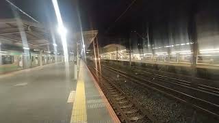 相鉄２１０００系新造車両甲種輸送列車　小田原駅通過