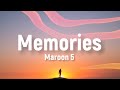 Maroon 5 - Memories (Lyrics) | Wiz Khalifa, Charlie Puth, Justin Bieber,… (Mix)